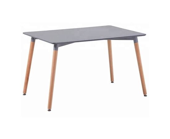 ΤΡΑΠΕΖΙ MINIMAL HM008.10 ΓΚΡΙ ΜΕ ΞΥΛΙΝΑ ΠΟΔΙΑ ΟΞΙΑ 120X80X73Υ εκ. - ΤΡΑΠΕΖΙΑ ΚΟΥΖΙΝΑΣ στο Milonadakis.gr
