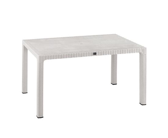 ΤΡΑΠΕΖΙ ΠΟΛΥΠΡΟΠΥΛΕΝΙΟΥ TODOR 150Χ90X73.5Υεκ. RATTAN ΛΕΥΚΟ ΜΕ UV PROTECTION HM5737.01 - ΤΡΑΠΕΖΙΑ ΕΞ. ΧΩΡΟΥ στο Milonadakis.gr