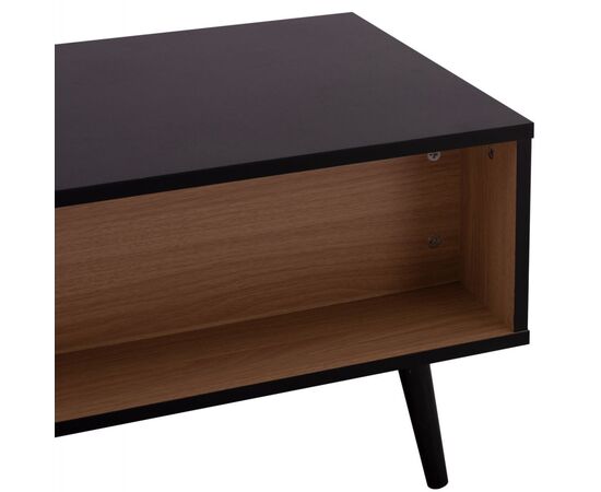 ΤΡΑΠΕΖΙ ΣΑΛΟΝΙΟΥ CHARLEEN HM8668 ΜΑΥΡΟ ΜΕ ΦΥΣΙΚΟ 100x50x40,5Υ εκ. - CHARLEEN στο Milonadakis.gr