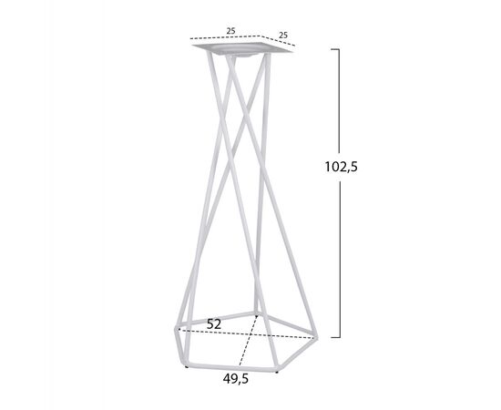 ΒΑΣΗ ΣΤΑΝΤ TS968 ΛΕΥΚΟ 52x49,5x102,5 εκ. - ΒΑΣΕΙΣ ΤΡΑΠΕΖΙΩΝ στο Milonadakis.gr