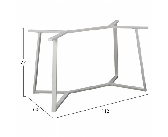 ΒΑΣΗ ΤΡΑΠΕΖΙΟΥ ΛΕΥΚΗ ΜΕΤΑΛΛΙΚΗ HM471.02 112X60X72 εκ. - ΒΑΣΕΙΣ ΤΡΑΠΕΖΙΩΝ στο Milonadakis.gr