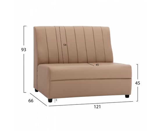 ΚΑΝΑΠΕΔΑΚΙ LANDON HM3161.04 ΑΠΟ ΤΕΧΝΟΔΕΡΜΑ ΣΕ ΚΑΠΟΥΤΣΙΝΟ ΑΠΟΧΡΩΣΗ 121x66x93Υ εκ. - ΚΑΝΑΠΕΔΕΣ-ΣΑΛΟΝΙΑ στο Milonadakis.gr