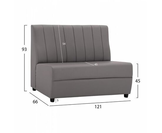 ΚΑΝΑΠΕΔΑΚΙ LANDON HM3161.10 ΑΠΟ ΤΕΧΝΟΔΕΡΜΑ ΣΕ ΓΚΡΙ ΑΠΟΧΡΩΣΗ 121x66x93Υ εκ. - ΚΑΝΑΠΕΔΕΣ-ΣΑΛΟΝΙΑ στο Milonadakis.gr