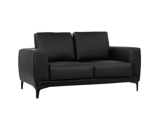 ΚΑΝΑΠΕΣ 2ΘΕΣΙΟΣ KENZIE HM3121.81 ΜΕ ΜΑΥΡΟ PU & ΜΑΥΡΑ ΠΟΔΙΑ 142x81x81 εκ. - ΚΑΝΑΠΕΔΕΣ-ΣΑΛΟΝΙΑ στο Milonadakis.gr