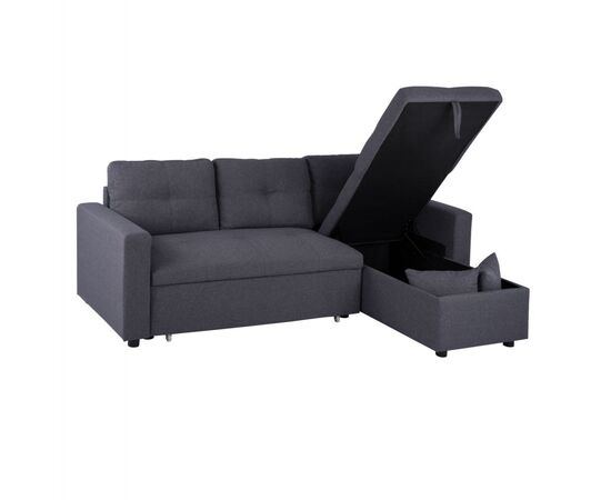 ΚΑΝΑΠΕΣ ΓΩΝΙΑ ΚΡΕΒΑΤΙ WAYNE 224x147x85Υεκ. HM3028.11 ΓΚΡΙ ΥΦΑΣΜΑ - ΚΑΝΑΠΕΔΕΣ-ΣΑΛΟΝΙΑ στο Milonadakis.gr