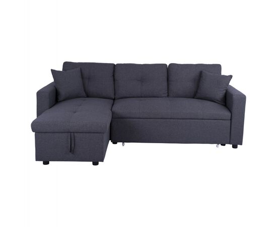 ΚΑΝΑΠΕΣ ΓΩΝΙΑ ΚΡΕΒΑΤΙ WAYNE 224x147x85Υεκ. HM3028.11 ΓΚΡΙ ΥΦΑΣΜΑ - ΚΑΝΑΠΕΔΕΣ-ΣΑΛΟΝΙΑ στο Milonadakis.gr
