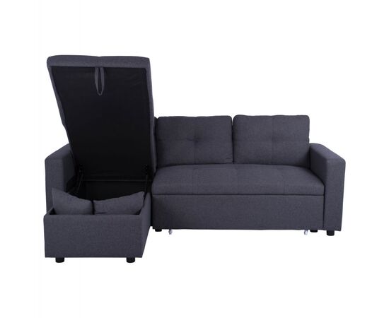 ΚΑΝΑΠΕΣ ΓΩΝΙΑ ΚΡΕΒΑΤΙ WAYNE 224x147x85Υεκ. HM3028.11 ΓΚΡΙ ΥΦΑΣΜΑ - ΚΑΝΑΠΕΔΕΣ-ΣΑΛΟΝΙΑ στο Milonadakis.gr