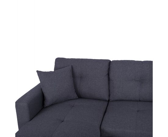 ΚΑΝΑΠΕΣ ΓΩΝΙΑ ΚΡΕΒΑΤΙ WAYNE 224x147x85Υεκ. HM3028.11 ΓΚΡΙ ΥΦΑΣΜΑ - ΚΑΝΑΠΕΔΕΣ-ΣΑΛΟΝΙΑ στο Milonadakis.gr