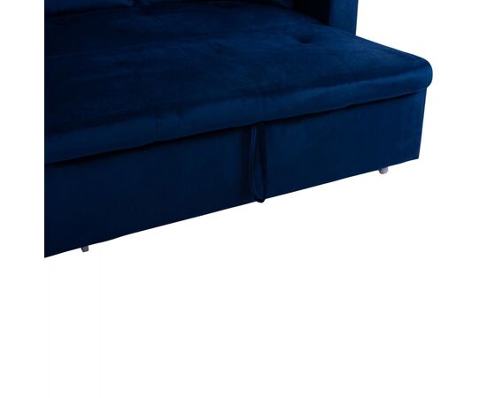 ΚΑΝΑΠΕΣ ΓΩΝΙΑ ΚΡΕΒΑΤΙ WAYNE 224x147x85Υεκ. HM3028.18 ΒΕΛΟΥΔΟ ΜΠΛΕ - ΚΑΝΑΠΕΔΕΣ-ΣΑΛΟΝΙΑ στο Milonadakis.gr