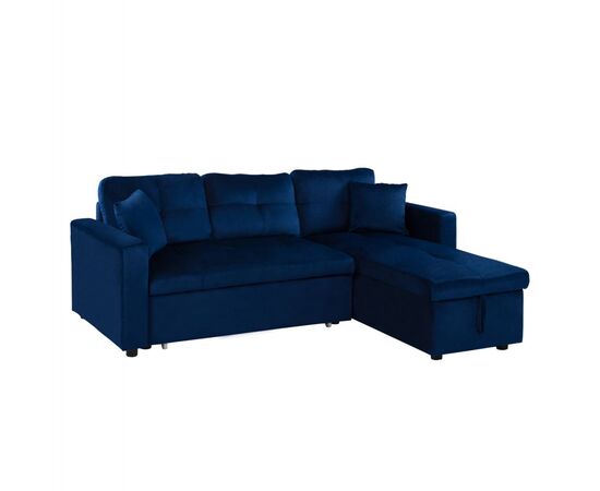 ΚΑΝΑΠΕΣ ΓΩΝΙΑ ΚΡΕΒΑΤΙ WAYNE 224x147x85Υεκ. HM3028.18 ΒΕΛΟΥΔΟ ΜΠΛΕ - ΚΑΝΑΠΕΔΕΣ-ΣΑΛΟΝΙΑ στο Milonadakis.gr
