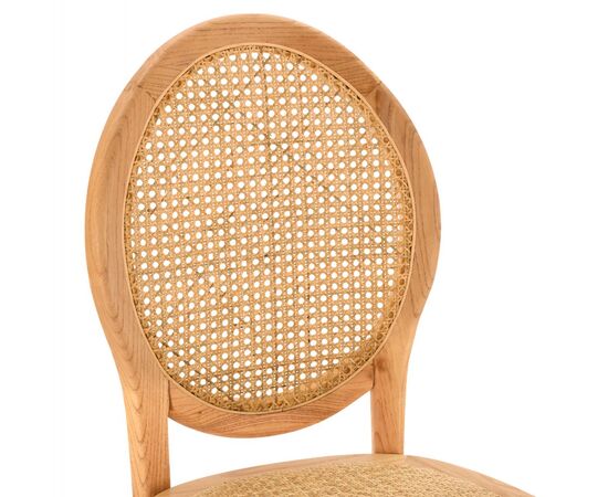 ΚΑΡΕΚΛΑ ΞΥΛΙΝΗ TINSLEY ΜΕ ΟΒΑΛ ΠΛΑΤΗ ΚΑΙ ΠΛΕΞΗ RATTAN ΣΕ ΦΥΣΙΚΗ ΑΠΟΧΡΩΣΗ HM8745.01 45x50x97 εκ. - ΚΑΡΕΚΛΕΣ - ΠΟΛΥΘΡΟΝΕΣ ΕΣ. στο Milonadakis.gr
