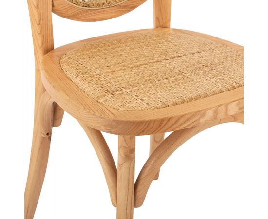 ΚΑΡΕΚΛΑ ΞΥΛΙΝΗ TINSLEY ΜΕ ΟΒΑΛ ΠΛΑΤΗ ΚΑΙ ΠΛΕΞΗ RATTAN ΣΕ ΦΥΣΙΚΗ ΑΠΟΧΡΩΣΗ HM8745.01 45x50x97 εκ. - ΚΑΡΕΚΛΕΣ - ΠΟΛΥΘΡΟΝΕΣ ΕΣ. στο Milonadakis.gr