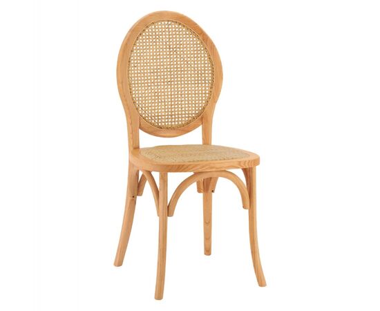 ΚΑΡΕΚΛΑ ΞΥΛΙΝΗ TINSLEY ΜΕ ΟΒΑΛ ΠΛΑΤΗ ΚΑΙ ΠΛΕΞΗ RATTAN ΣΕ ΦΥΣΙΚΗ ΑΠΟΧΡΩΣΗ HM8745.01 45x50x97 εκ. - ΚΑΡΕΚΛΕΣ - ΠΟΛΥΘΡΟΝΕΣ ΕΣ. στο Milonadakis.gr