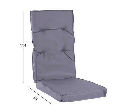 ΜΑΞΙΛΑΡΙ ΥΦΑΣΜΑΤΙΝΟ ΜΕ ΠΛΑΤΗ ΓΚΡΙ 114x46x7 εκ. HM5744.10 - ΜΑΞΙΛΑΡΙΑ στο Milonadakis.gr