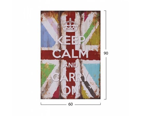 ΠΙΝΑΚΑΣ ΚΑΜΒΑΣ KEEP CALM HM7154.03 60X90X2.5 εκ. - ΠΙΝΑΚΕΣ στο Milonadakis.gr