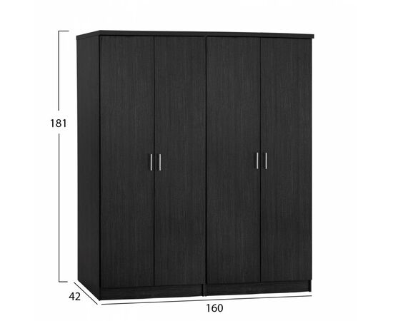 ΣΕΤ 2 ΤΜΧ ΝΤΟΥΛΑΠΑ 4ΦΥΛΛΗ ZEBRANO 160X42X181 HM11350.01 - ΝΤΟΥΛΑΠΕΣ στο Milonadakis.gr