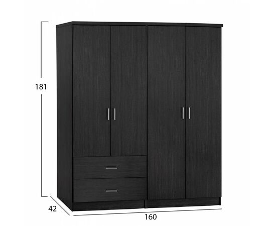 ΣΕΤ 2 ΤΜΧ ΝΤΟΥΛΑΠΑ 4ΦΥΛΛΗ ZEBRANO 160X42X181 HM11351.01 - ΝΤΟΥΛΑΠΕΣ στο Milonadakis.gr