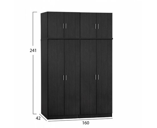 ΣΕΤ 4 ΤΜΧ ΝΤΟΥΠΑΛΑ 4ΦΥΛΛΗ ΜΕ ΠΑΤΑΡΙ ZEBRANO 160X42X241 HM11353.01 - ΝΤΟΥΛΑΠΕΣ στο Milonadakis.gr