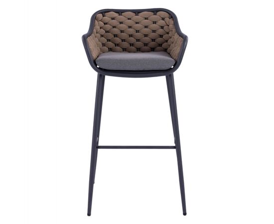 ΣΚΑΜΠΟ KADE ΜΕ ΜΕΤΑΛΛΙΚΟ ΣΚΕΛΕΤΟ ΚΑΙ ΜΠΕΖ WICKER ΣΧΟΙΝΙ HM5715 54x54x103 εκ. - ΣΚΑΜΠΩ στο Milonadakis.gr