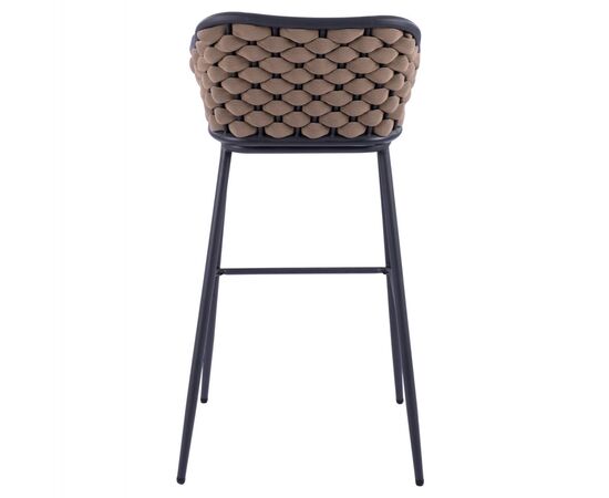 ΣΚΑΜΠΟ KADE ΜΕ ΜΕΤΑΛΛΙΚΟ ΣΚΕΛΕΤΟ ΚΑΙ ΜΠΕΖ WICKER ΣΧΟΙΝΙ HM5715 54x54x103 εκ. - ΣΚΑΜΠΩ στο Milonadakis.gr
