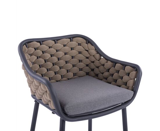 ΣΚΑΜΠΟ KADE ΜΕ ΜΕΤΑΛΛΙΚΟ ΣΚΕΛΕΤΟ ΚΑΙ ΜΠΕΖ WICKER ΣΧΟΙΝΙ HM5715 54x54x103 εκ. - ΣΚΑΜΠΩ στο Milonadakis.gr