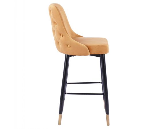 ΣΚΑΜΠΟ ΜΠΑΡ SERENITY HM8519.09 ΒΕΛΟΥΔΟ ΧΡΥΣΟ ΜΕ ΜΕΤΑΛΛΙΚΟ ΣΚΕΛΕΤΟ 51Χ58Χ110Υ εκ. - ΣΚΑΜΠΟ ΜΠΑΡ στο Milonadakis.gr