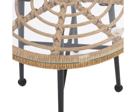 ΤΡΑΠΕΖΙ ΜΕΤΑΛΛΙΚΟ SPENCER HM5716 ΜΕ WICKER ΜΠΕΖ Φ48,5x51 εκ. - ΤΡΑΠΕΖΙΑ ΕΞ. ΧΩΡΟΥ στο Milonadakis.gr