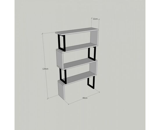 ΒΙΒΛΙΟΘΗΚΗ INGRID ΚΑΡΥΔΙ ΜΕ ΜΑΥΡΟ ΣΚΕΛΕΤΟ HM8867.01 80x22x128 εκ. - ΒΙΒΛΙΟΘΗΚΕΣ στο Milonadakis.gr