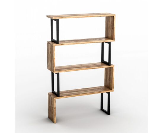 ΒΙΒΛΙΟΘΗΚΗ INGRID ΚΑΡΥΔΙ ΜΕ ΜΑΥΡΟ ΣΚΕΛΕΤΟ HM8867.01 80x22x128 εκ. - ΒΙΒΛΙΟΘΗΚΕΣ στο Milonadakis.gr