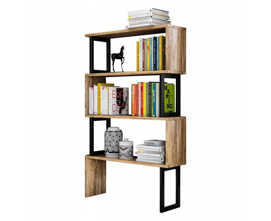 ΒΙΒΛΙΟΘΗΚΗ INGRID ΚΑΡΥΔΙ ΜΕ ΜΑΥΡΟ ΣΚΕΛΕΤΟ HM8867.01 80x22x128 εκ. - ΒΙΒΛΙΟΘΗΚΕΣ στο Milonadakis.gr