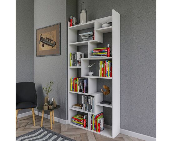 ΒΙΒΛΙΟΘΗΚΗ GRETEL ΛΕΥΚΗ 90x22x182 εκ. HM8865.01 - ΒΙΒΛΙΟΘΗΚΕΣ στο Milonadakis.gr