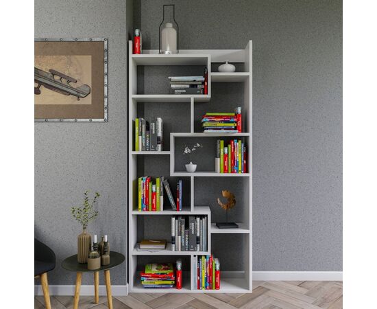 ΒΙΒΛΙΟΘΗΚΗ GRETEL ΛΕΥΚΗ 90x22x182 εκ. HM8865.01 - ΒΙΒΛΙΟΘΗΚΕΣ στο Milonadakis.gr