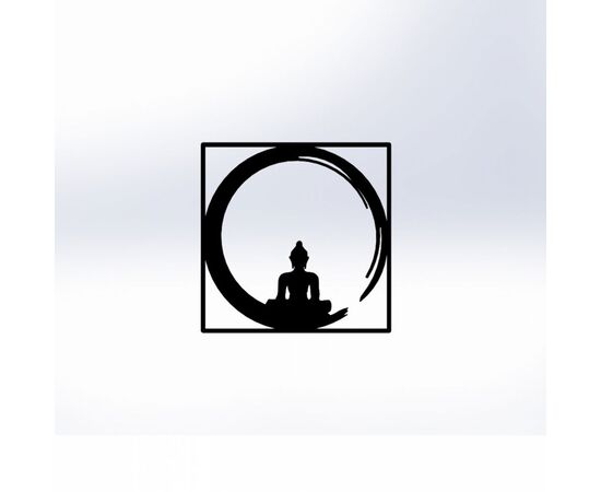ΔΙΑΚΟΣΜΗΤΙΚΟ ΤΟΙΧΟΥ 100% ΜΕΤΑΛΛΙΚΟ ΜΑΥΡΟ BUDDHA FIGURE 50Χ50 HM7210 - ΔΙΑΚΟΣΜΗΤΙΚΑ ΤΟΙΧΟΥ στο Milonadakis.gr