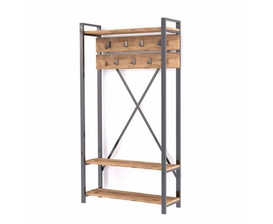 ΕΠΙΠΛΟ ΕΙΣΟΔΟΥ HM8943.01 NATURAL WOOD & ΜΑΥΡΟ  90x34x180 εκ. - ΕΠΙΠΛΑ ΕΙΣΟΔΟΥ στο Milonadakis.gr