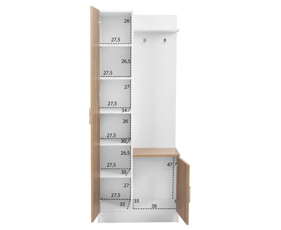 ΕΠΙΠΛΟ ΕΙΣΟΔΟΥ ΜΕ ΚΑΘΡΕΠΤΗ JANICE HM2264 SONAMA ΛΕΥΚΟ 70x37x181 εκ. - ΕΠΙΠΛΑ ΕΙΣΟΔΟΥ στο Milonadakis.gr