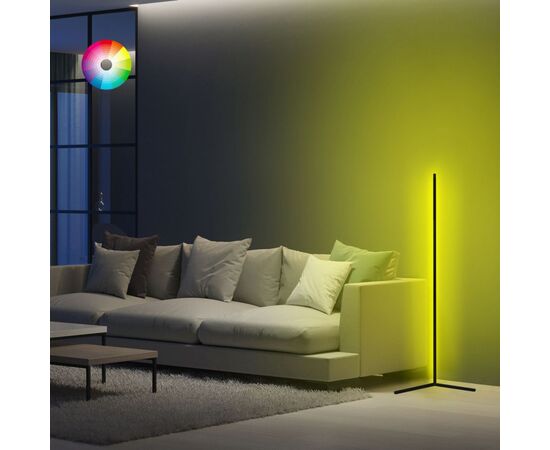ΦΩΤΙΣΤΙΚΟ ΔΑΠΕΔΟΥ ΜΑΥΡΟ ΜΕ RGB LED & ΑΣΥΡΜΑΤΟ ΧΕΙΡΙΣΤΗΡΙΟ HM7309 30x30x120 εκ. - ΦΩΤΙΣΤΙΚΑ ΔΑΠΕΔΟΥ στο Milonadakis.gr