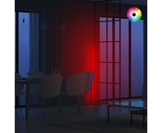 ΦΩΤΙΣΤΙΚΟ ΔΑΠΕΔΟΥ ΜΑΥΡΟ ΜΕ RGB LED & ΑΣΥΡΜΑΤΟ ΧΕΙΡΙΣΤΗΡΙΟ HM7309 30x30x120 εκ. - ΦΩΤΙΣΤΙΚΑ ΔΑΠΕΔΟΥ στο Milonadakis.gr