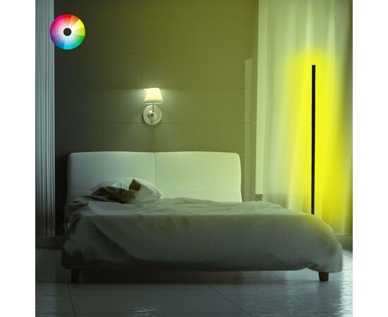 ΦΩΤΙΣΤΙΚΟ ΔΑΠΕΔΟΥ ΜΑΥΡΟ ΜΕ RGB LED & ΑΣΥΡΜΑΤΟ ΧΕΙΡΙΣΤΗΡΙΟ HM7309 30x30x120 εκ. - ΦΩΤΙΣΤΙΚΑ ΔΑΠΕΔΟΥ στο Milonadakis.gr