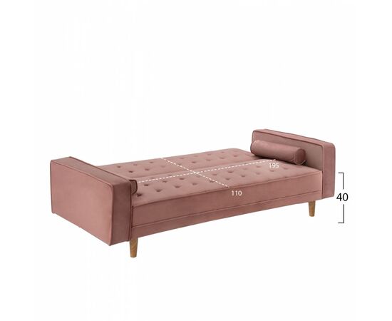 ΚΑΝΑΠΕΣ ΚΡΕΒΑΤΙ SALVADOR HM3150.12 ΒΕΛΟΥΔΟ ΣΑΠΙΟ ΜΗΛΟ  223X90X80Y εκ. - ΚΑΝΑΠΕΔΕΣ-ΣΑΛΟΝΙΑ στο Milonadakis.gr