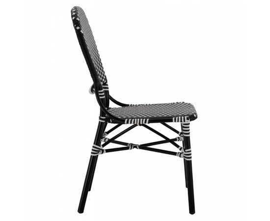 ΚΑΡΕΚΛΑ ΑΛΟΥΜΙΝΙΟΥ BAMBOO LOOK ΜΕ WICKER ΜΑΥΡΟ ΛΕΥΚΟ HM5792.02 46x60x96 εκ. - ΚΑΡΕΚΛΕΣ - ΠΟΛΥΘΡΟΝΕΣ στο Milonadakis.gr