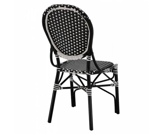 ΚΑΡΕΚΛΑ ΑΛΟΥΜΙΝΙΟΥ BAMBOO LOOK ΜΕ WICKER ΜΑΥΡΟ ΛΕΥΚΟ HM5792.02 46x60x96 εκ. - ΚΑΡΕΚΛΕΣ - ΠΟΛΥΘΡΟΝΕΣ στο Milonadakis.gr