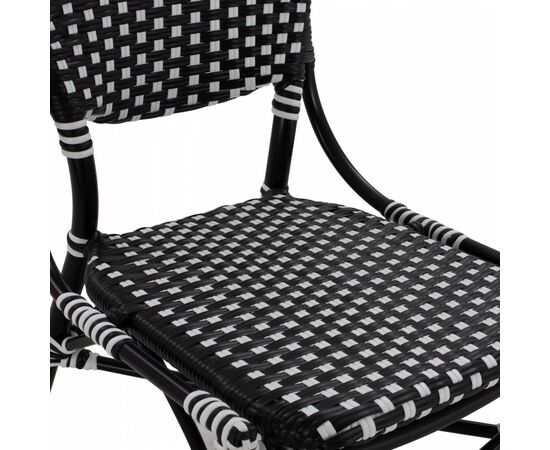 ΚΑΡΕΚΛΑ ΑΛΟΥΜΙΝΙΟΥ BAMBOO LOOK ΜΕ WICKER ΜΑΥΡΟ ΛΕΥΚΟ HM5792.02 46x60x96 εκ. - ΚΑΡΕΚΛΕΣ - ΠΟΛΥΘΡΟΝΕΣ στο Milonadakis.gr