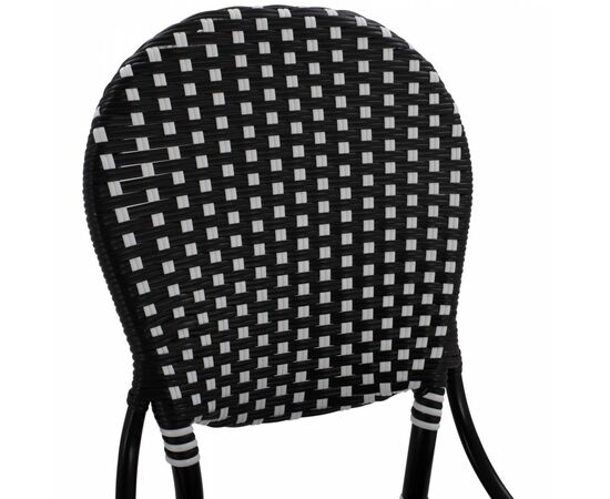 ΚΑΡΕΚΛΑ ΑΛΟΥΜΙΝΙΟΥ BAMBOO LOOK ΜΕ WICKER ΜΑΥΡΟ ΛΕΥΚΟ HM5792.02 46x60x96 εκ. - ΚΑΡΕΚΛΕΣ - ΠΟΛΥΘΡΟΝΕΣ στο Milonadakis.gr