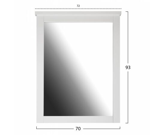 ΚΑΘΡΕΠΤΗΣ ΤΟΥΑΛΕΤΑΣ ROSEMARY HM314.05 ΛΕΥΚΟΣ 72X93 εκ. - ΚΑΘΡΕΠΤΕΣ στο Milonadakis.gr