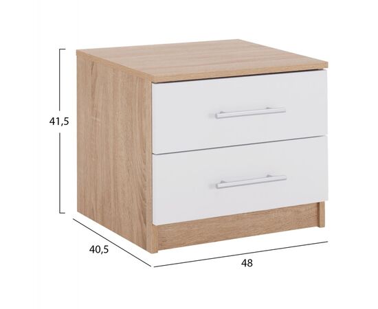 ΚΟΜΟΔΙΝΟ ΜΕΛΑΜΙΝΗΣ HM2220.06 SONAMA - ΛΕΥΚΟ 48x40,5x41,5 εκ. - ΚΟΜΟΔΙΝΑ στο Milonadakis.gr
