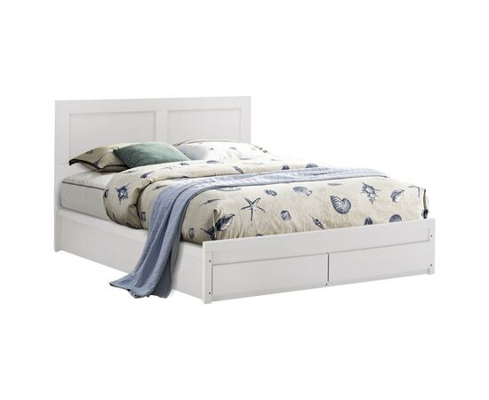 ΚΡΕΒΑΤΙ CAPRI HM312.05 ΜΕ 2 ΣΥΡΤΑΡΙΑ ΛΕΥΚΟ ΓΙΑ ΣΤΡΩΜΑ 150x200 εκ. - ΚΡΕΒΑΤΙΑ στο Milonadakis.gr