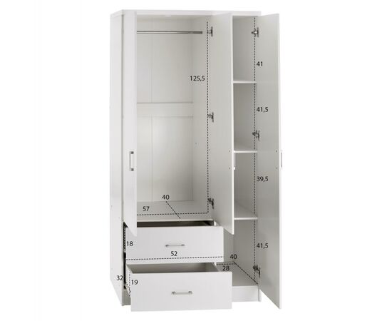 ΝΤΟΥΛΑΠΑ 3ΦΥΛΛΗ ME 2 ΣΥΡΤΑΡΙΑ CAESAR HM340.05 ΛΕΥΚΗ 89x42,5x181 εκ. - ΝΤΟΥΛΑΠΕΣ στο Milonadakis.gr