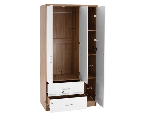 ΝΤΟΥΛΑΠΑ 3ΦΥΛΛΗ ME 2 ΣΥΡΤΑΡΙΑ CAESAR HM340.06 SONAMA - ΛΕΥΚO 89x42,5x181 εκ. - ΝΤΟΥΛΑΠΕΣ στο Milonadakis.gr