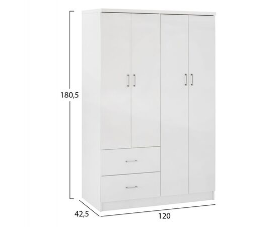 ΝΤΟΥΛΑΠΑ 4ΦΥΛΛΗ ME 2 ΣΥΡΤΑΡΙΑ BLAKELY HM339.05 ΛΕΥΚΗ 120Χ42,5Χ180,5 εκ. - ΝΤΟΥΛΑΠΕΣ στο Milonadakis.gr