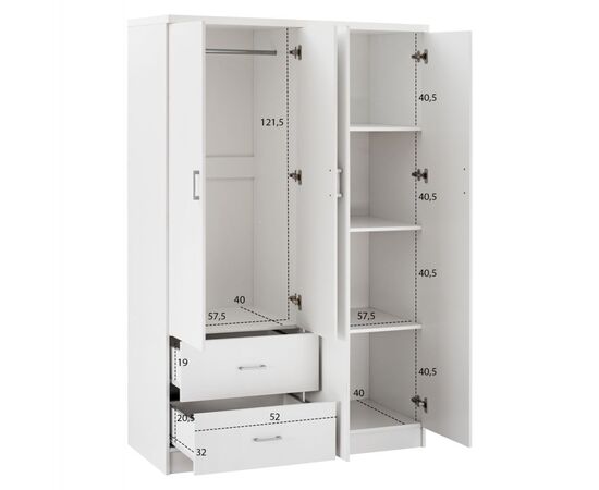 ΝΤΟΥΛΑΠΑ 4ΦΥΛΛΗ ME 2 ΣΥΡΤΑΡΙΑ BLAKELY HM339.05 ΛΕΥΚΗ 120Χ42,5Χ180,5 εκ. - ΝΤΟΥΛΑΠΕΣ στο Milonadakis.gr